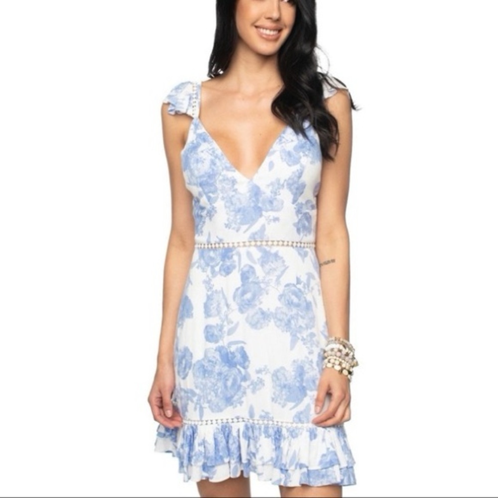 Floral Blue Dress Buddy Love